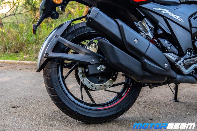 2020 TVS Apache 200 Review Exhaust