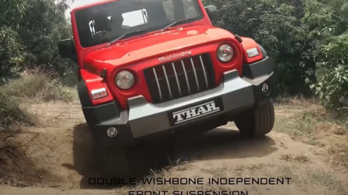 2021 Mahindra Thar Off-Roading Showcased In Official Video | MotorBeam