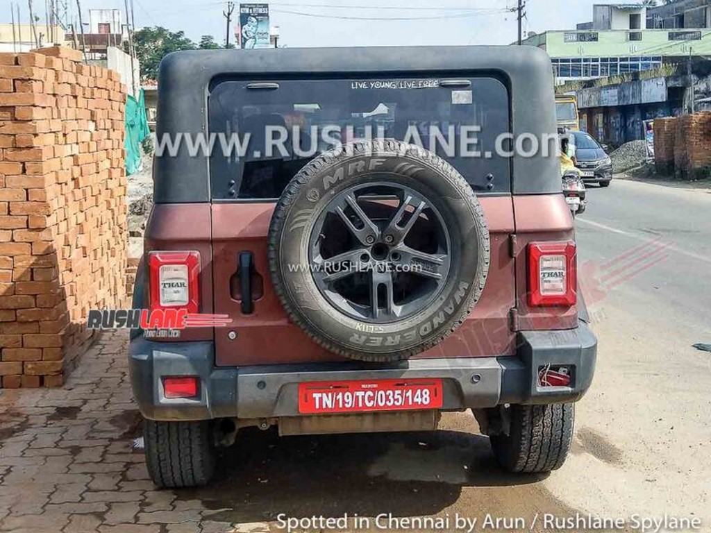 2021 Mahindra Thar Removable Hardtop Rear