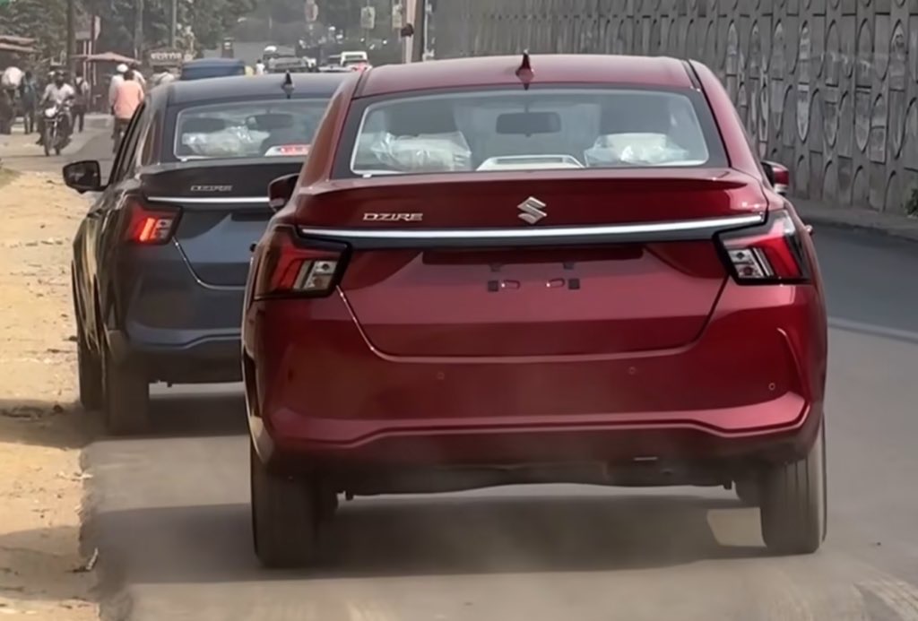 2025 Maruti Dzire Spotted Rear