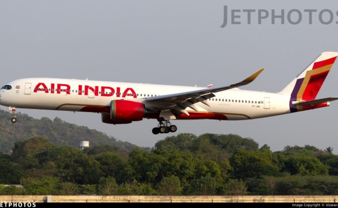 Air India A350 VT-JRH