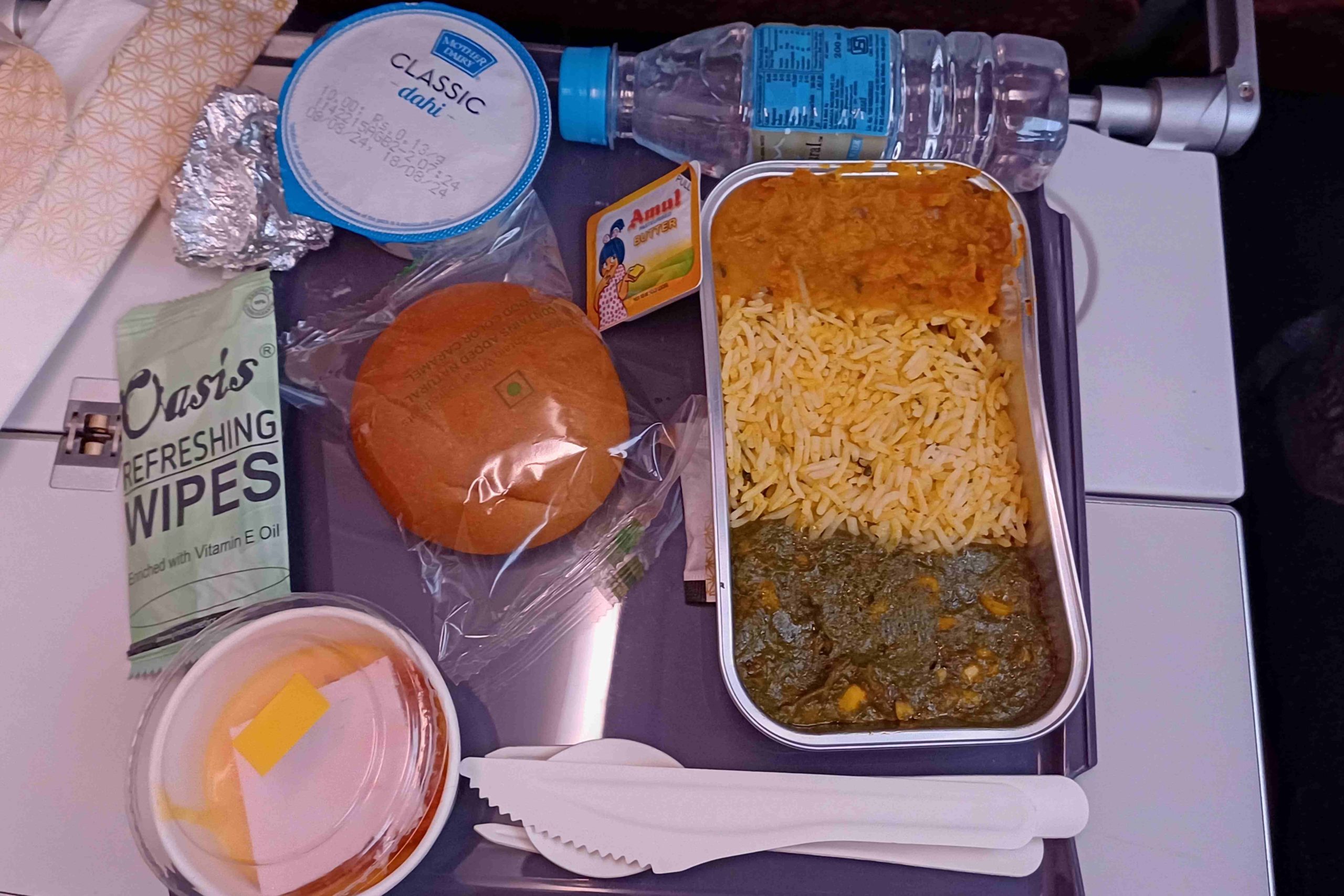 Air India A350 Veg Meal