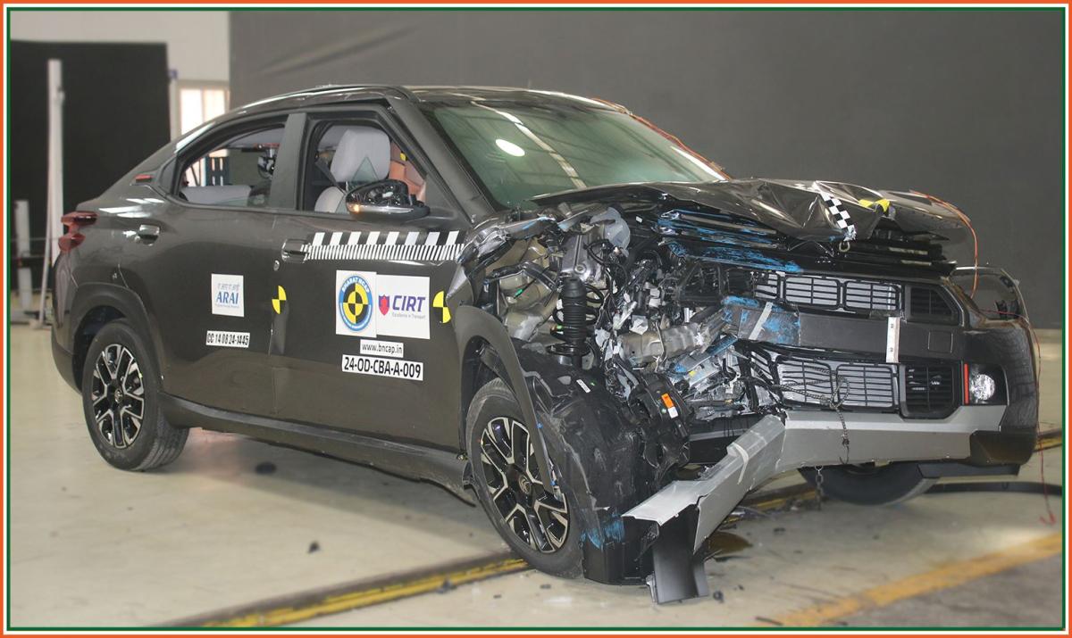 Citroen Basalt Crash Test Frontal