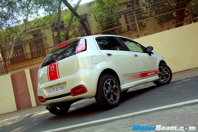 Fiat Abarth Punto Rear Profile