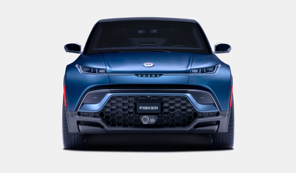 Front profile of the electric SUV