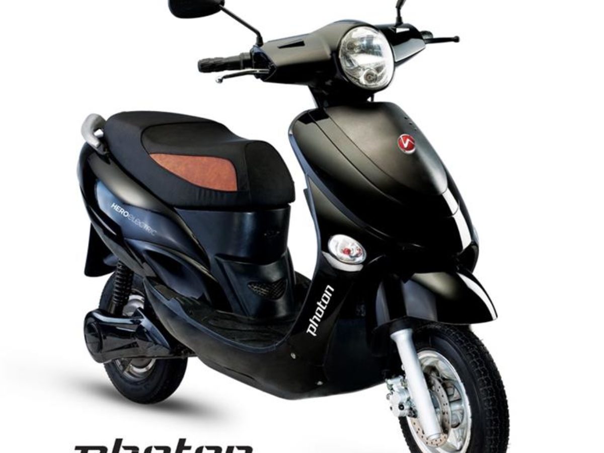 hero photon electric scooter on road price