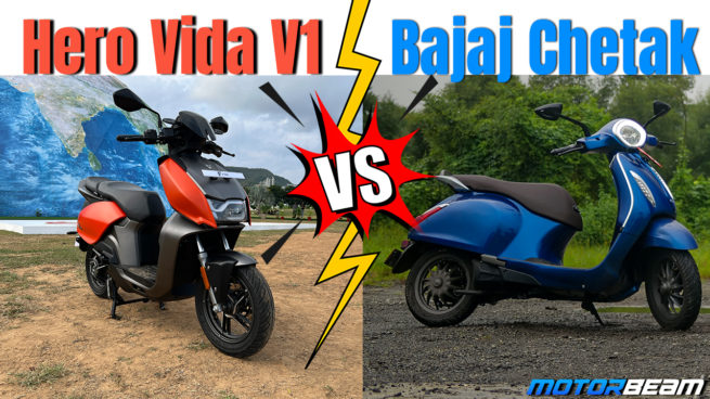 Hero Vida V1 vs Bajaj Chetak Comparison Video