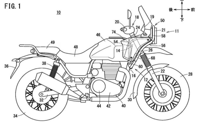 Honda CB350 Adventure Motorcycle Under Works