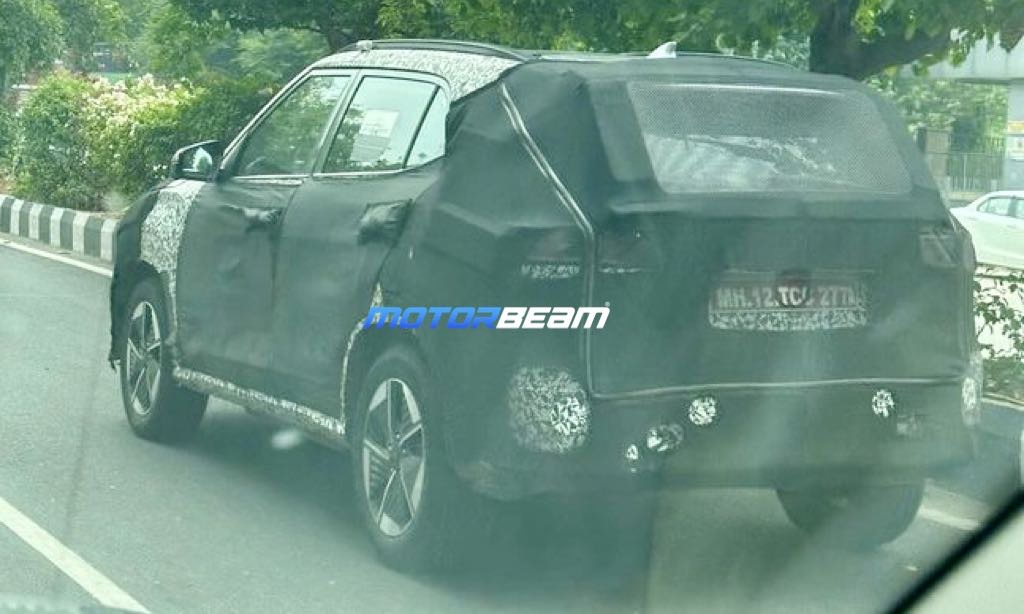 Hyundai Creta EV Prototype Spotted Rear