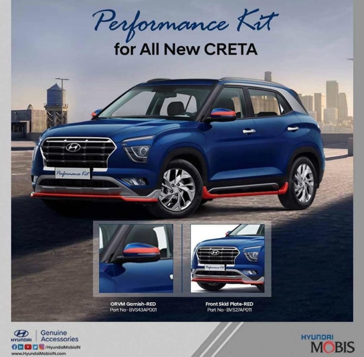 Hyundai creta 2020 chrome 2024 kit price