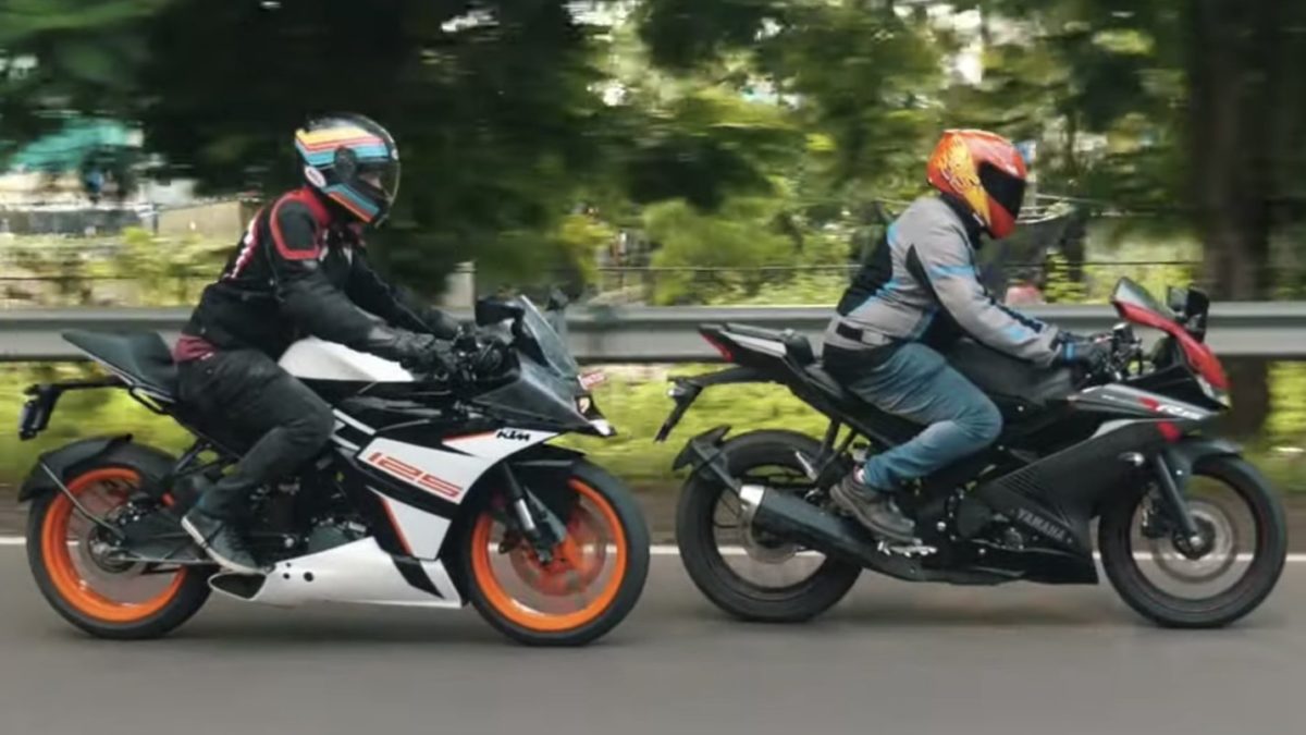 Ktm rc 125 yamaha r15 sale