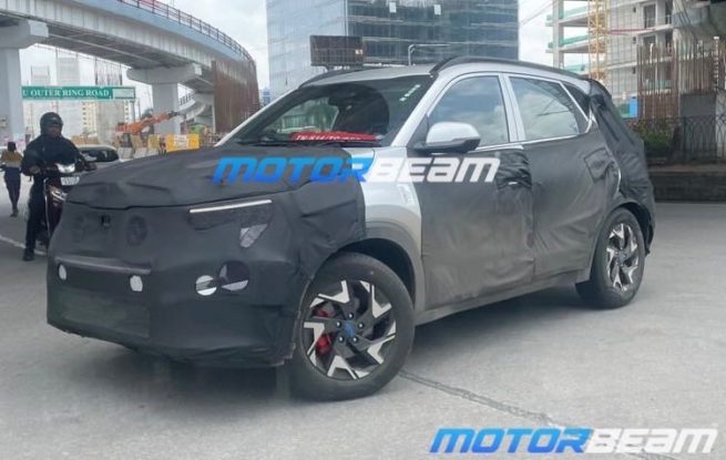 Kia Sonet Facelift Testing