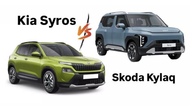 Kia Syros vs Skoda Kylaq Spec Comparison