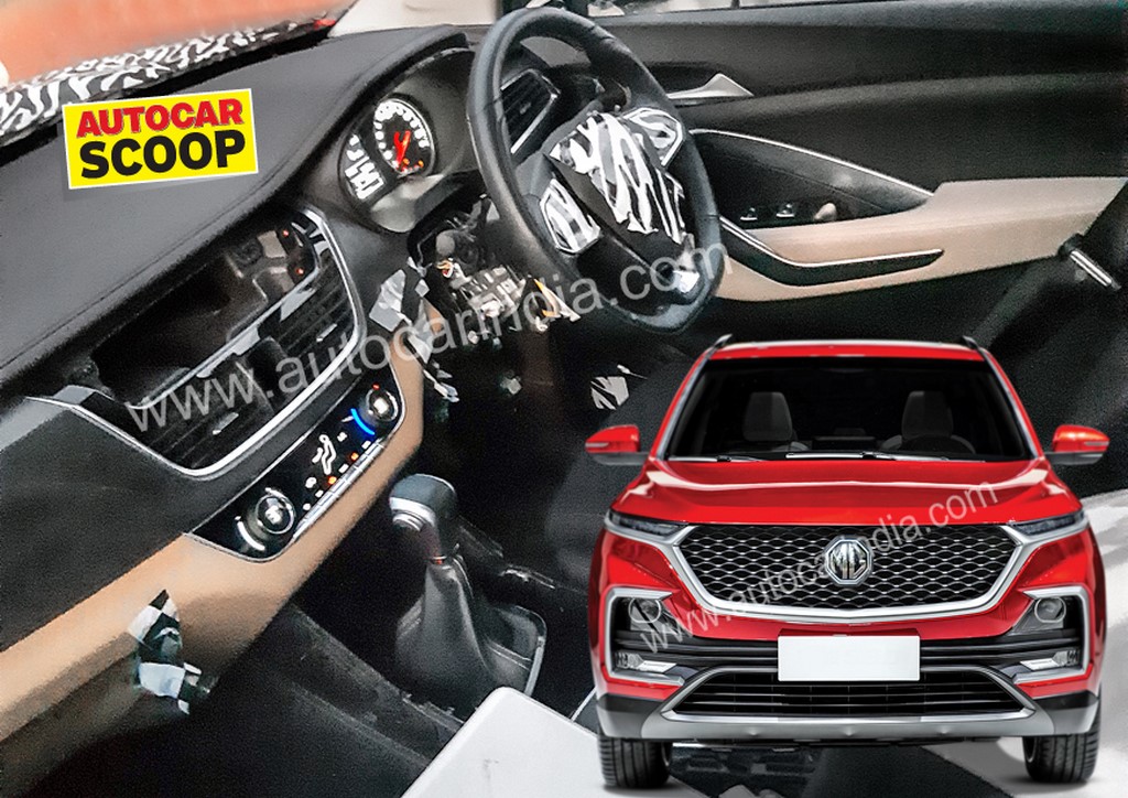 MG SUV Interiors Spied In India