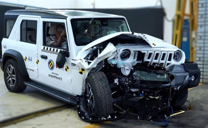 Mahindra Thar Roxx Bharat NCAP Crash Test