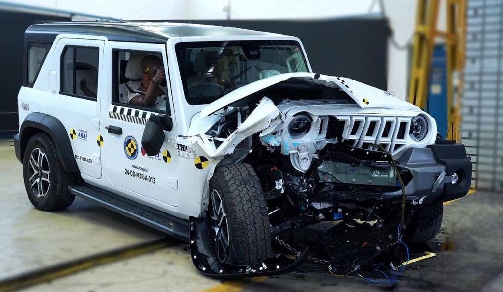 Mahindra Thar Roxx Bharat NCAP Crash Test