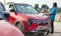 Mahindra XUV 3XO EV Spied