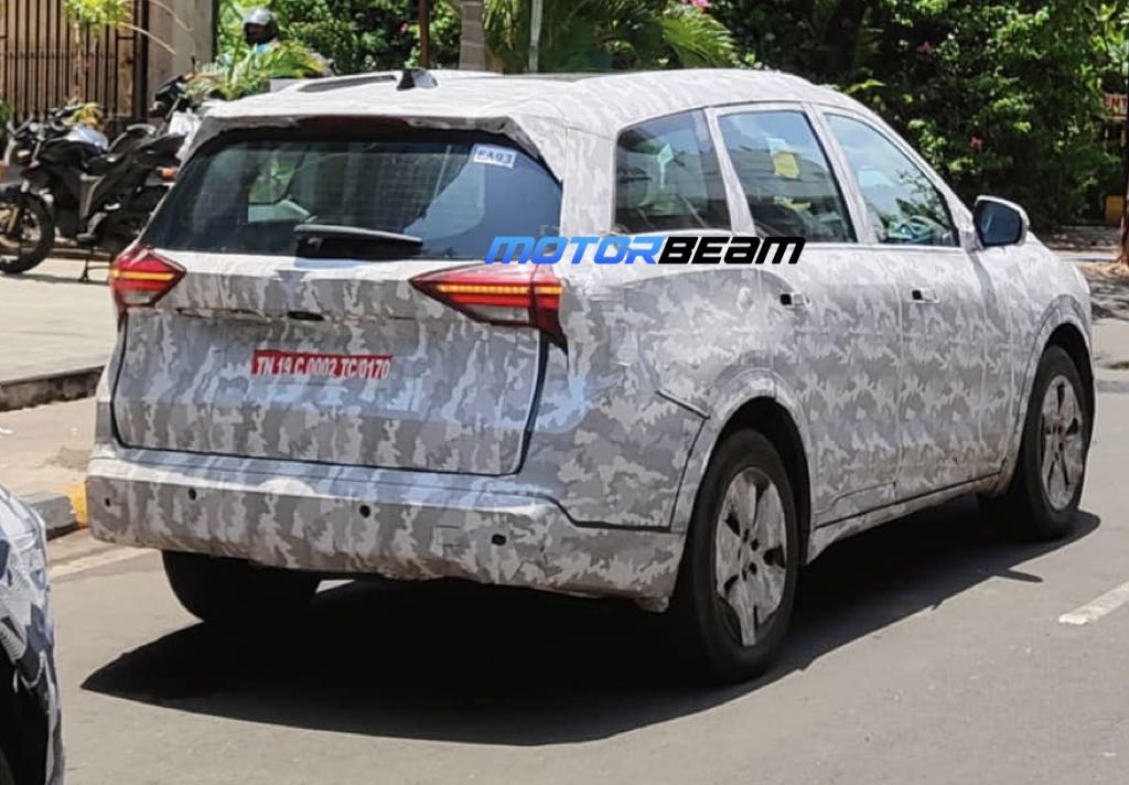 Mahindra XUV 7XO Prototype Rear