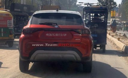 Maruti Fronx Hybrid Spied