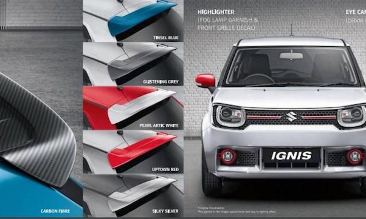 Maruti suzuki ignis spare on sale parts price list