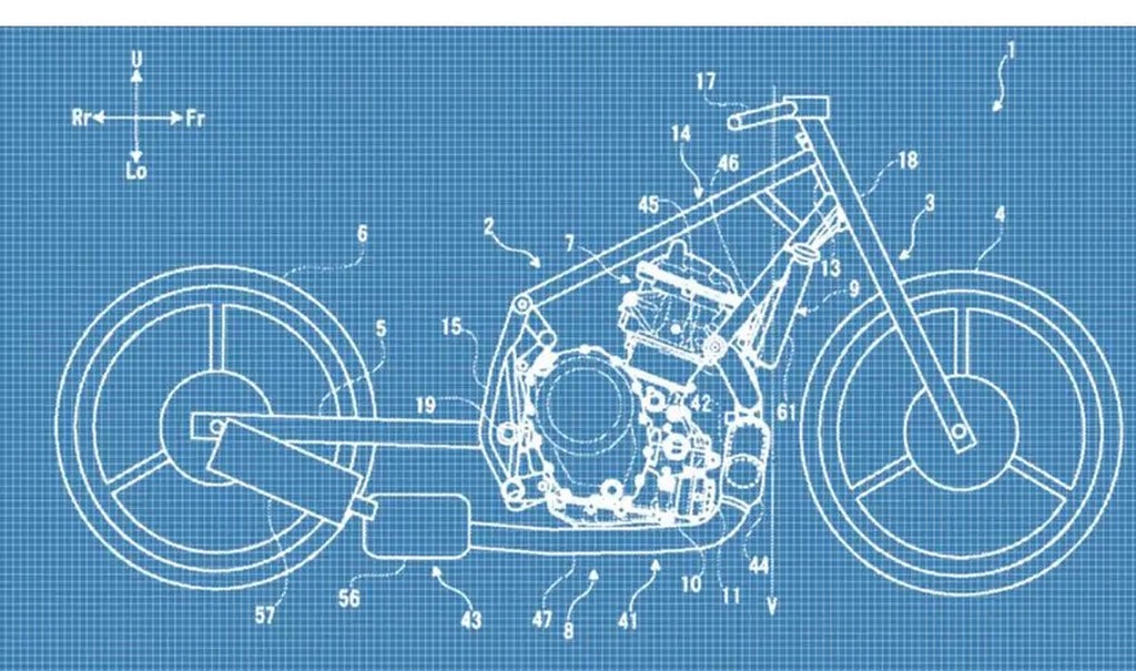 Suzuki Parallel-Twin Patent Engine