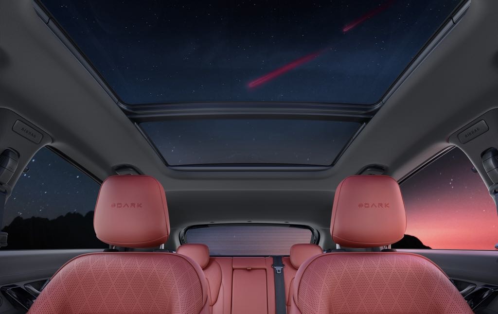 Tata Nexon EV Red Dark Panoramic Sunroof